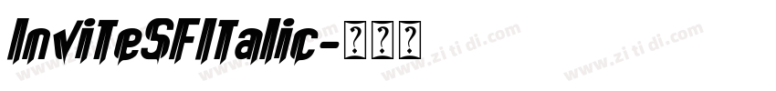 InviteSFItalic字体转换