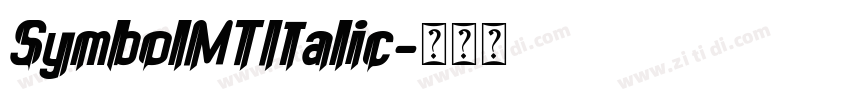 SymbolMTItalic字体转换