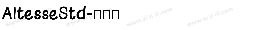 AltesseStd字体转换