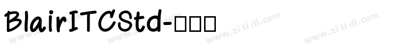 BlairITCStd字体转换