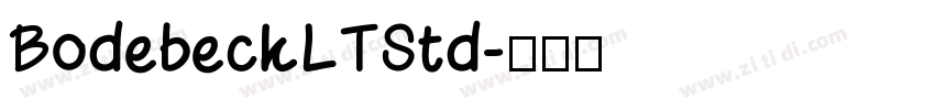 BodebeckLTStd字体转换