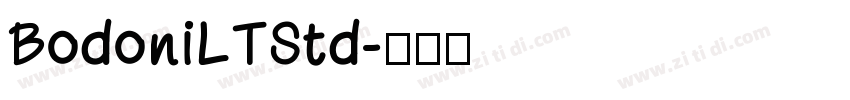 BodoniLTStd字体转换