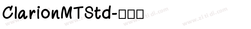 ClarionMTStd字体转换