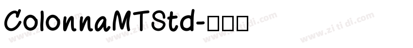ColonnaMTStd字体转换