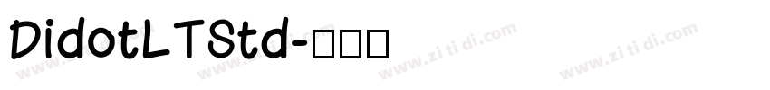 DidotLTStd字体转换
