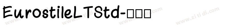 EurostileLTStd字体转换