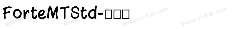 ForteMTStd字体转换