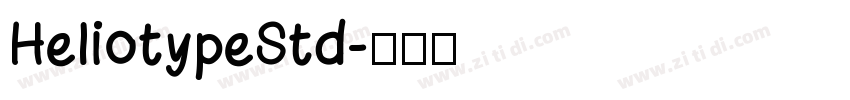 HeliotypeStd字体转换