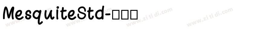 MesquiteStd字体转换