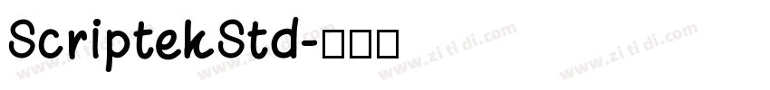 ScriptekStd字体转换