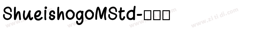 ShueishogoMStd字体转换