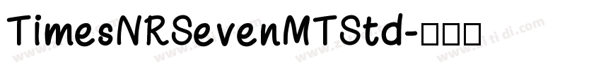 TimesNRSevenMTStd字体转换