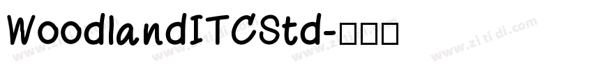 WoodlandITCStd字体转换