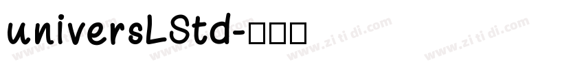 universLStd字体转换