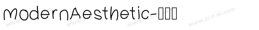 ModernAesthetic字体转换