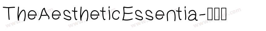 TheAestheticEssentia字体转换