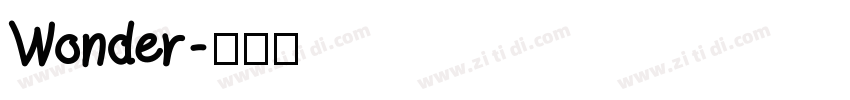Wonder字体转换