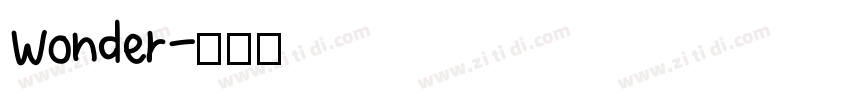 Wonder字体转换