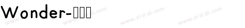 Wonder字体转换