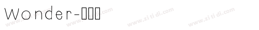 Wonder字体转换