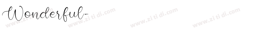 Wonderful字体转换