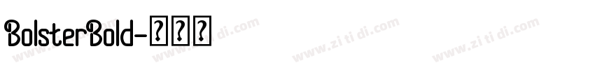 BolsterBold字体转换