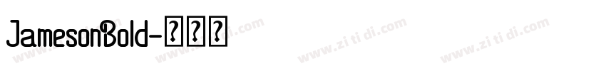 JamesonBold字体转换