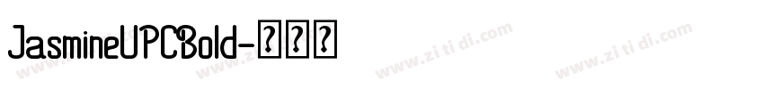 JasmineUPCBold字体转换