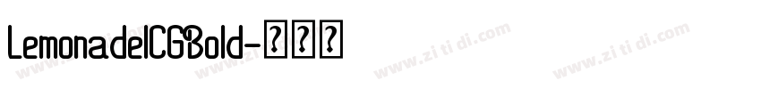 LemonadeICGBold字体转换