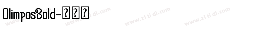 OlimposBold字体转换