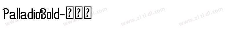 PalladioBold字体转换