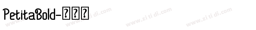 PetitaBold字体转换