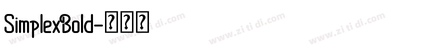 SimplexBold字体转换
