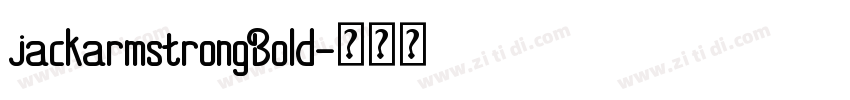 jackarmstrongBold字体转换