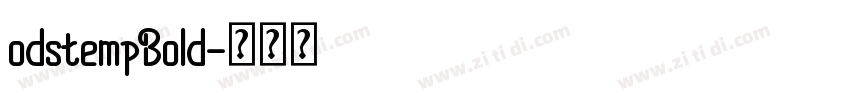 odstempBold字体转换
