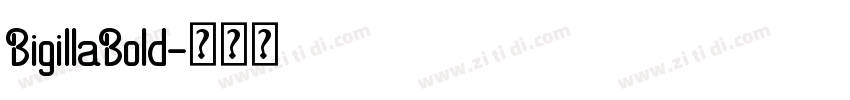 BigillaBold字体转换