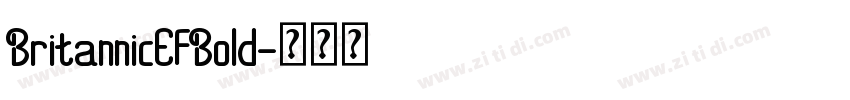 BritannicEFBold字体转换