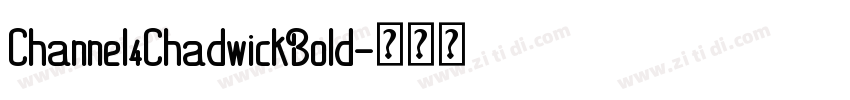 Channel4ChadwickBold字体转换