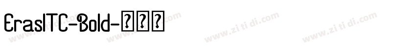 ErasITC-Bold字体转换