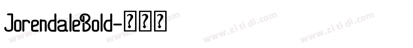 JorendaleBold字体转换