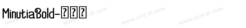 MinutiaBold字体转换