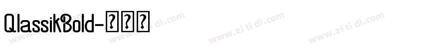 QlassikBold字体转换