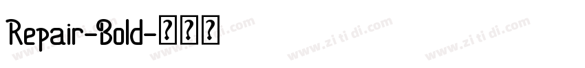 Repair-Bold字体转换
