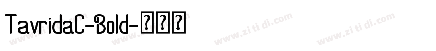 TavridaC-Bold字体转换