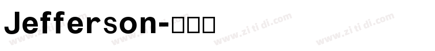Jefferson字体转换