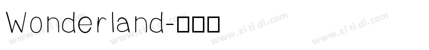Wonderland字体转换