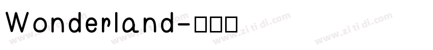 Wonderland字体转换