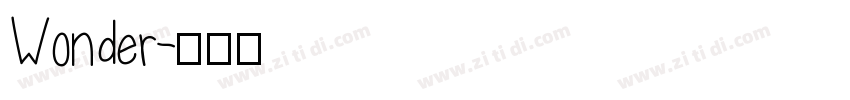 Wonder字体转换