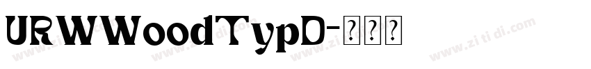URWWoodTypD字体转换
