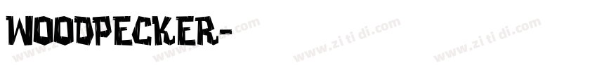 woodpecker字体转换